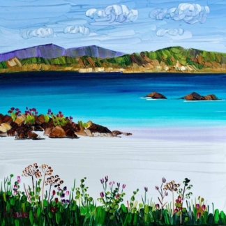 Image of Sea Thrift and Grasses, Iona by Sheila Fowler